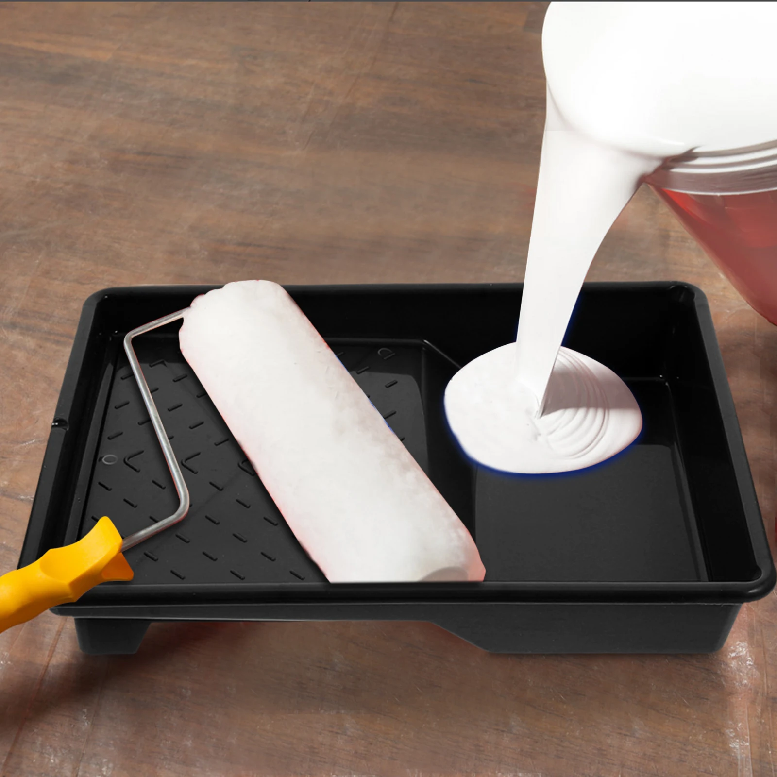 9Inch Paint Tray Plastic Holder Liner Plastic Paint Holder Wall Roller Coating Palette Metal Wall Painting Supplies Roller,painting stands