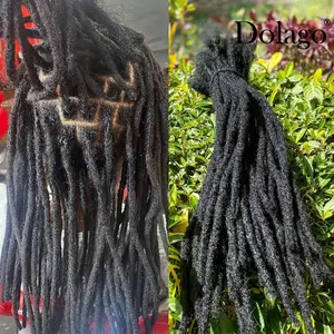 4B 4C афро кудрявые человеческие волосы для плетения, натуральные черные вязаные косички, волосы для наращивания, бразильские волосы для плет...