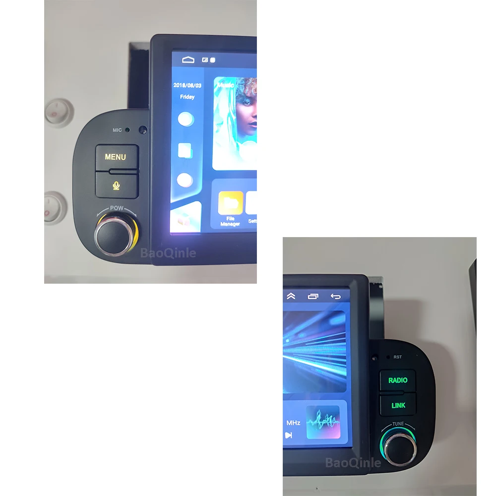 피아트 판다 2013 2014 2019 2020용 안드로이드 오토 카플레이 카 라디오 7인치 GPS WIFI 블루투스 BT 8코어 1Din 차량용 멀티미디어 플레이어