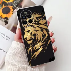 Coque de téléphone en silicone avec design de lion-dragon
