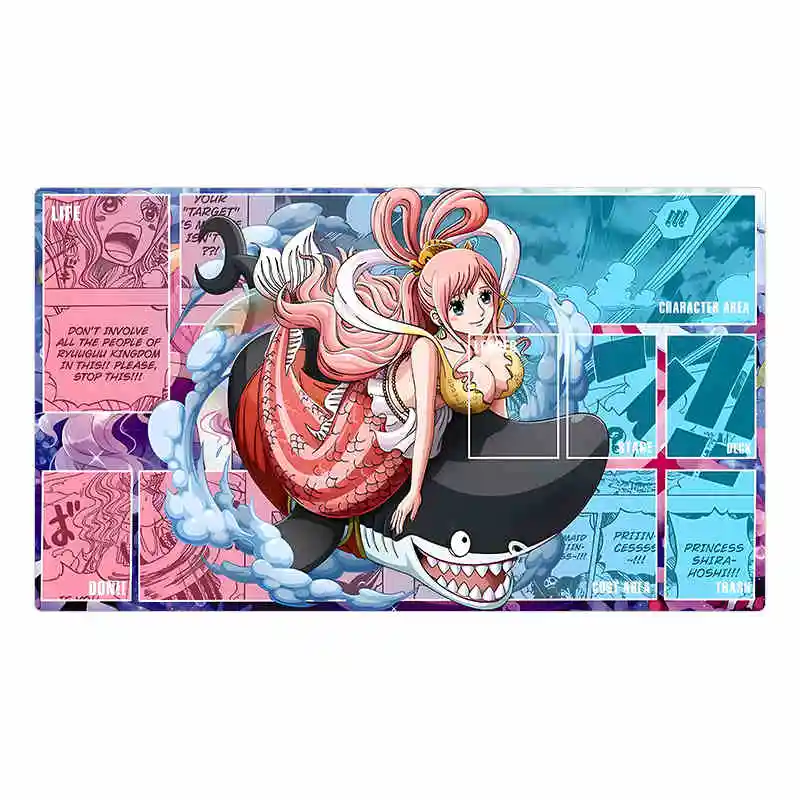 60*35*0.2Cm OPCG One Piece Nami Zoro Kaidou Dedicated Game Card Mat Diy Battle Game Anime Lock The Edge Table Mat Gift Toys