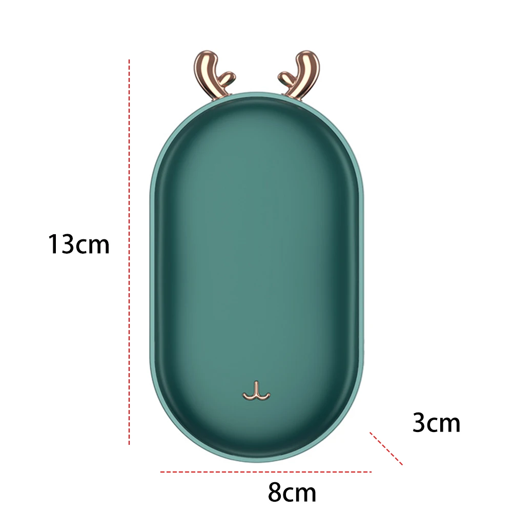 2 in 1 Rechargeable Hand Warmer 5200mAh Power Bank Electric Handwarmer Portable Hand Warmer Hunting Golf Camping Gear Warm Gifts