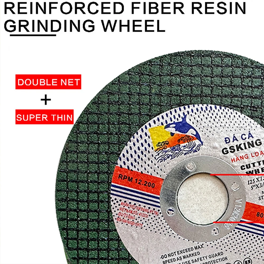 5 inch 125mm Metal Cutting Disc Resin Grinding Wheel Disc For Stainless Steel Iron Angle Grinder Cutting Circular Saw Blade