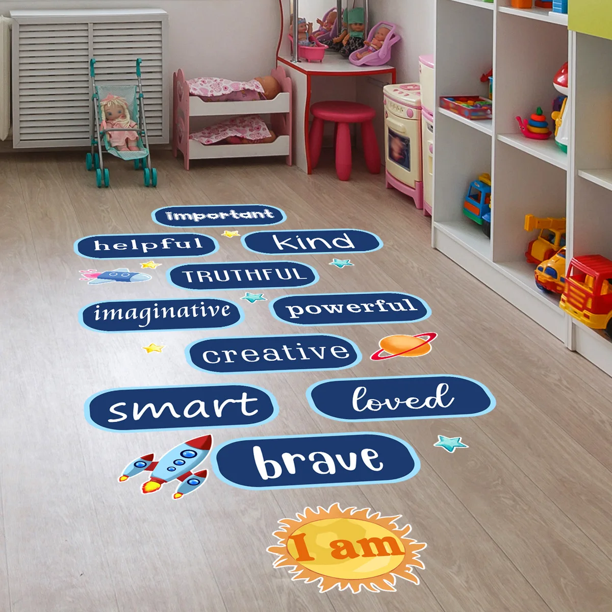 LetterfloorstickerCreativeSelfadhesiveWallStickersInLiving