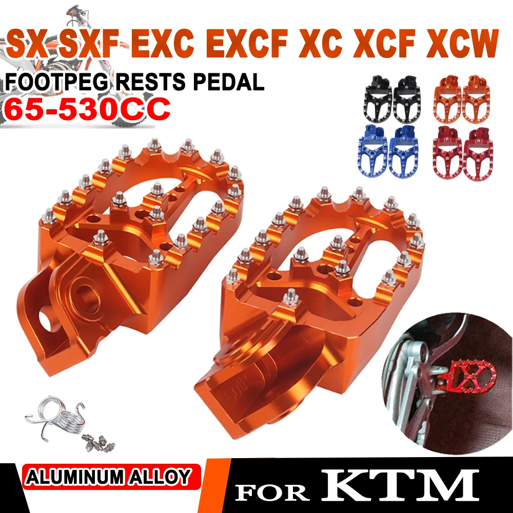 

Footrest Foot Pegs Pedal Footpegs For KTM SX SXF EXC EXCF XC XCF XCW 65 85 125 200 250 300 350 450 530 FREERIDE 250R 300 250F