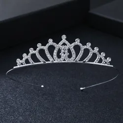 Children's Rhinestone Crystal Crown Headband - Fashionable Alloy Hair Jewelry and Tiara (4)