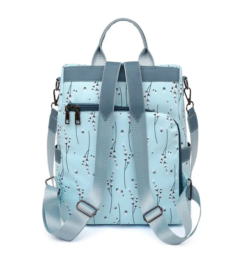 Fashion Flower Print Women Backpack Female Anti-theft Backpacks Casual Ladies School Bag High Quality Large Capacity Backpack