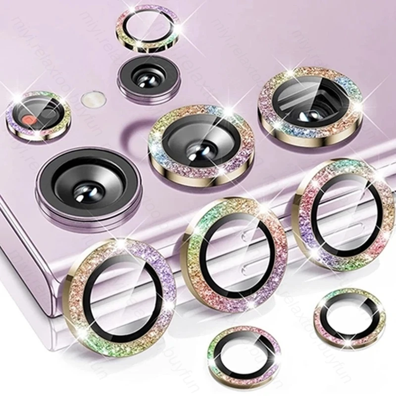Anello Di Protezione Per Fotocamera Gitter Per Samsung Galaxy S24 Ultra 5G 2024 Custodia Per Lenti In Metallo Su Vetro Protettivo Samsang S24Ultra S 2