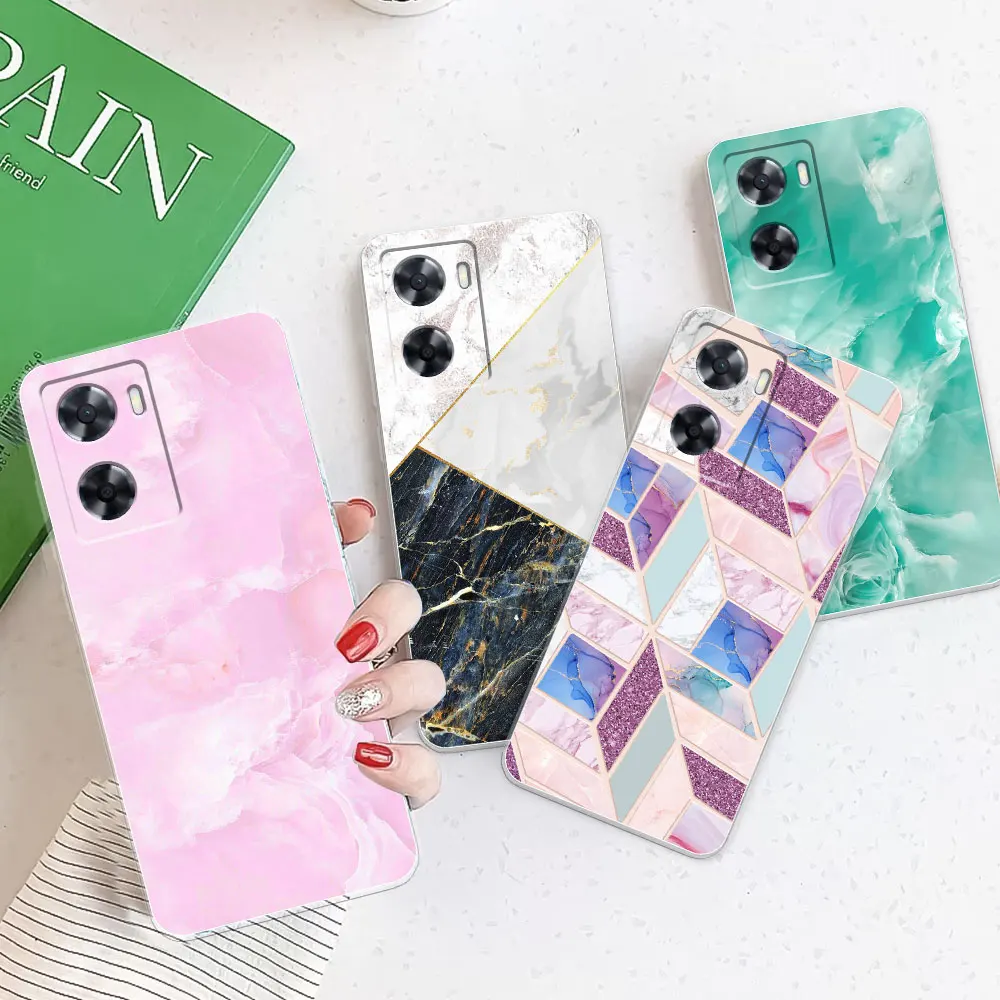 Compatible con Oppo A57s Funda de silicona rosa, chapado Oppo A57 0.14 oz,  funda delgada y suave a prueba de golpes (morado)