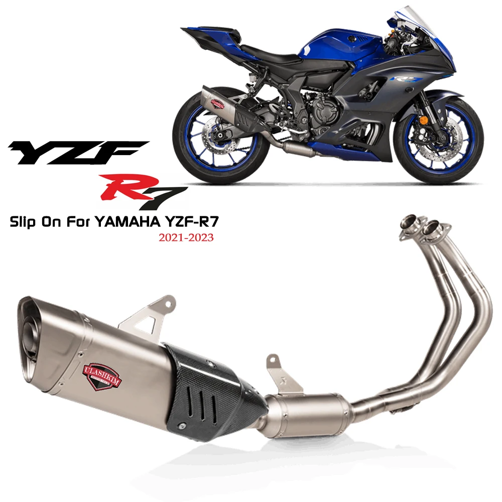 

Глушитель для YAMAHA YZF R7 r7 мотоцикл модификация нержавеющая сталь передний задний глушитель трубы 2021-2023