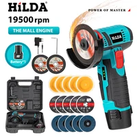 hilda 12v miniature rechargeable angle grinder with battery cutting blade polishing grinder for cutting diamond cordless