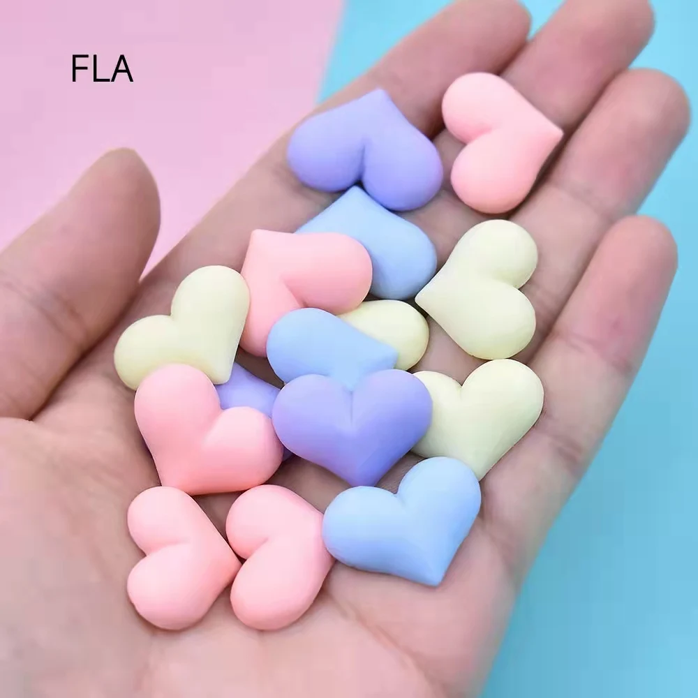

10pcs/Bag Macaron Cartoon Love Decorative Simulation Decorative Material Mobile Phone Case Accessories Resin Decorative