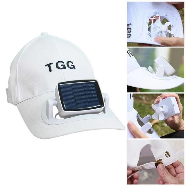 Solar Powered Fan Hat Summer Sunshade Hat Unisex Outdoor Men Women Hat  Solar Energy & USB Charging Fan Caps Peaked Sun Visor Hat - AliExpress