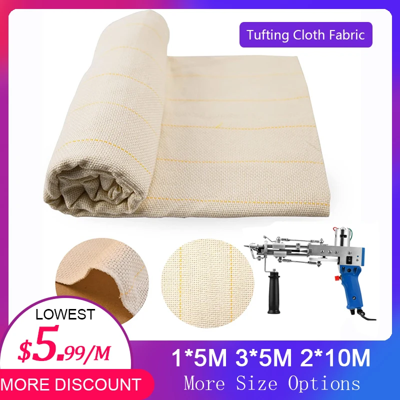 10MTuftingMonkClothBulkMarkedLinesWovenDIYCarpetTapestryRug