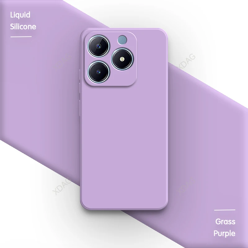 Classic Straight Edge Silicone Back Cover with Lens Protection