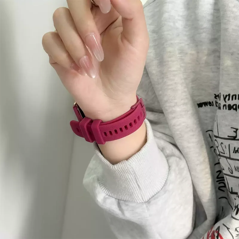 Breathable Sports Silicone Smartwatch Strap - 20mm/22mm Wristband Accessories
