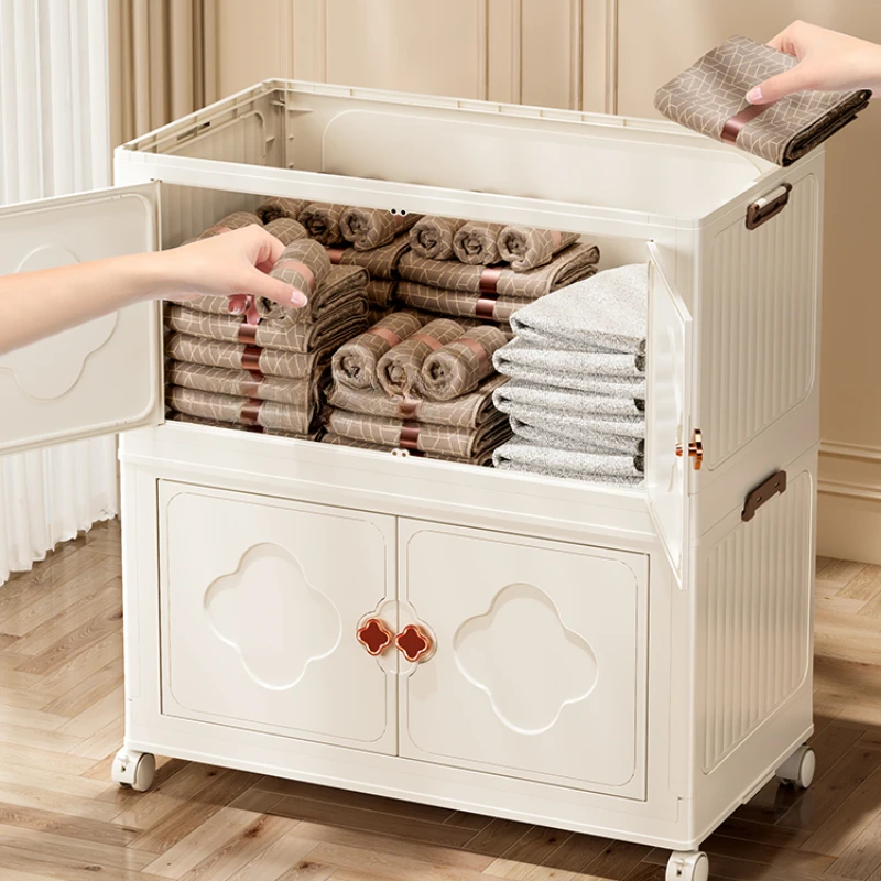 Shelves Kids Wardrobes Closet Bedroom White Mobile Storage Organizer Cabinet Hangers Penderie Enfant Modern Furniture CY50CW