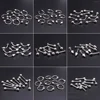 10pcs/lot Metal Curve Nail Charms Piercing Design Ring Jewelry Hand Drill Punk Style Nails Art Decoration 1