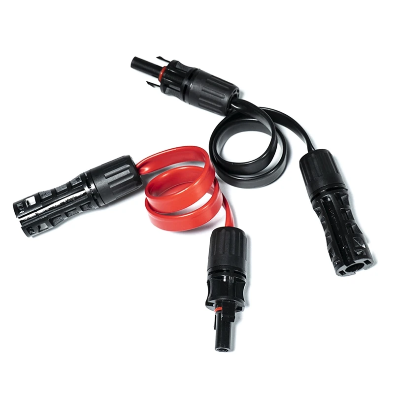 Ultra Flat Solar Flexible Cable 1M 1500V 90 Degree Bend Photovoltaic Extension Cord