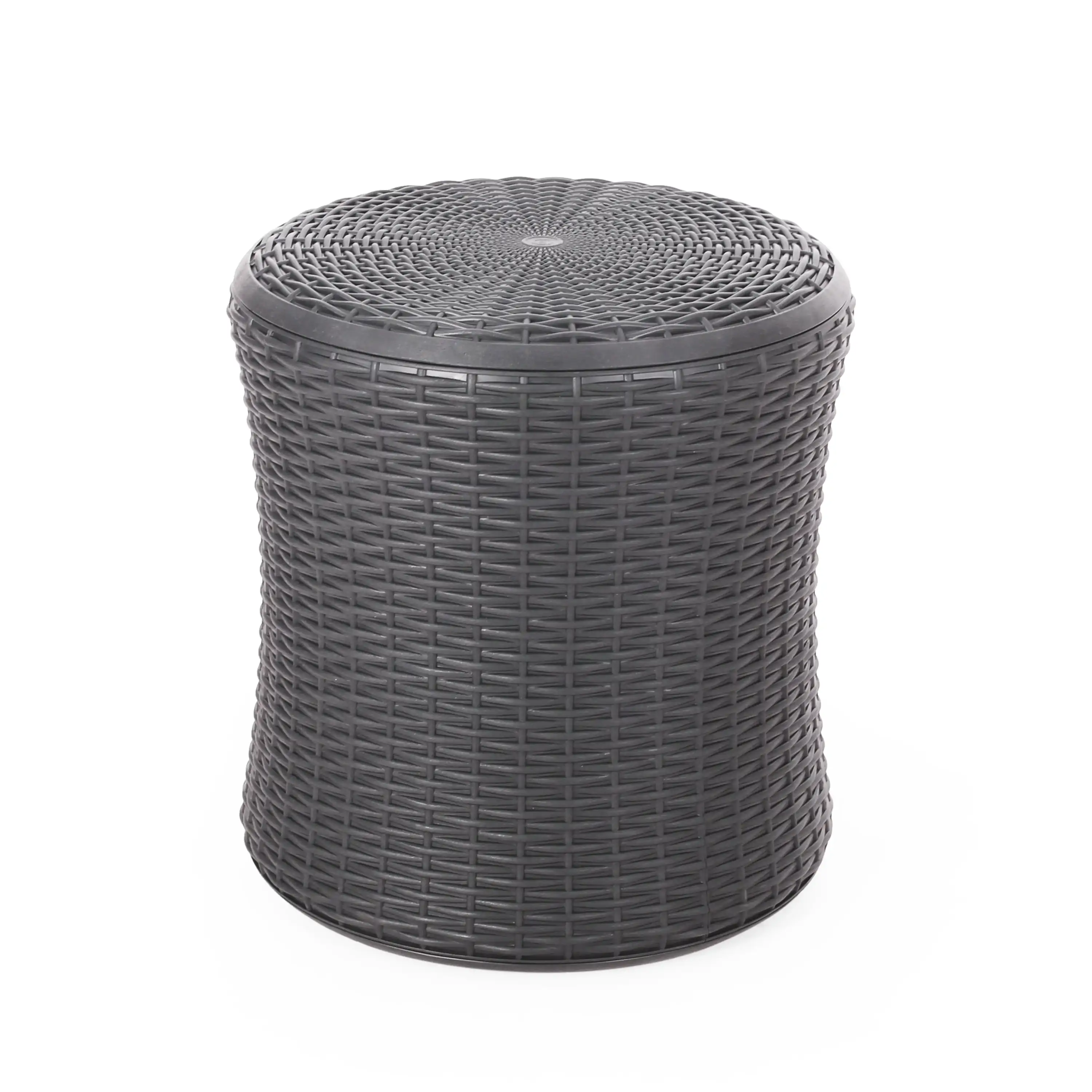 

Luxurious Refined Fashionable and Elegant High Load-bearing Strong Stable and Durable Outdoor Faux Wicker Table Dark Gray
