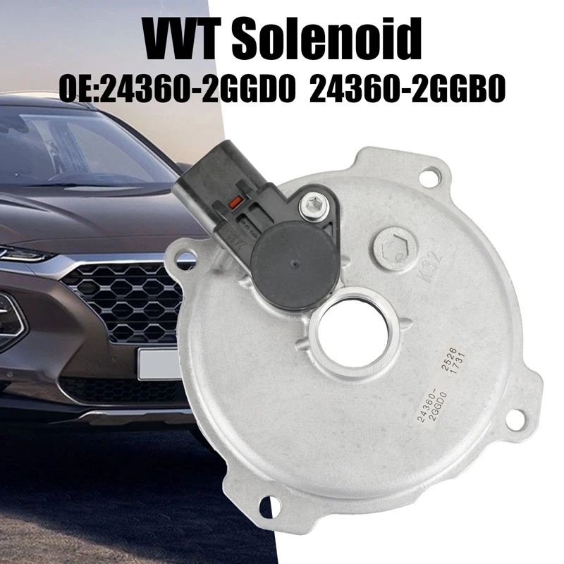 

Регулируемый клапан двигателя автомобиля, Функция синхронизации для Hyundai Santa Tucson Kia Stinger Optima, крышка распредвала 24360-2GGD0