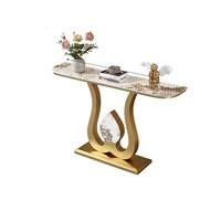 Table de salon minimaliste moderne, porche de jardin noir, coin de Table classique de luxe, meubles de Hall d'entrée Tisch Wohnzimer 6