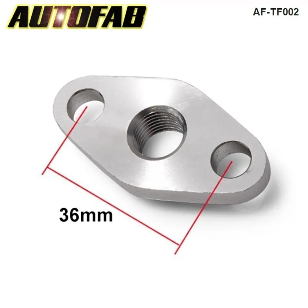 1/4 NPT Female Aluminum Oil Drain Turbo Flange T3 T4 T04 GT40 GT55 AF-TF002