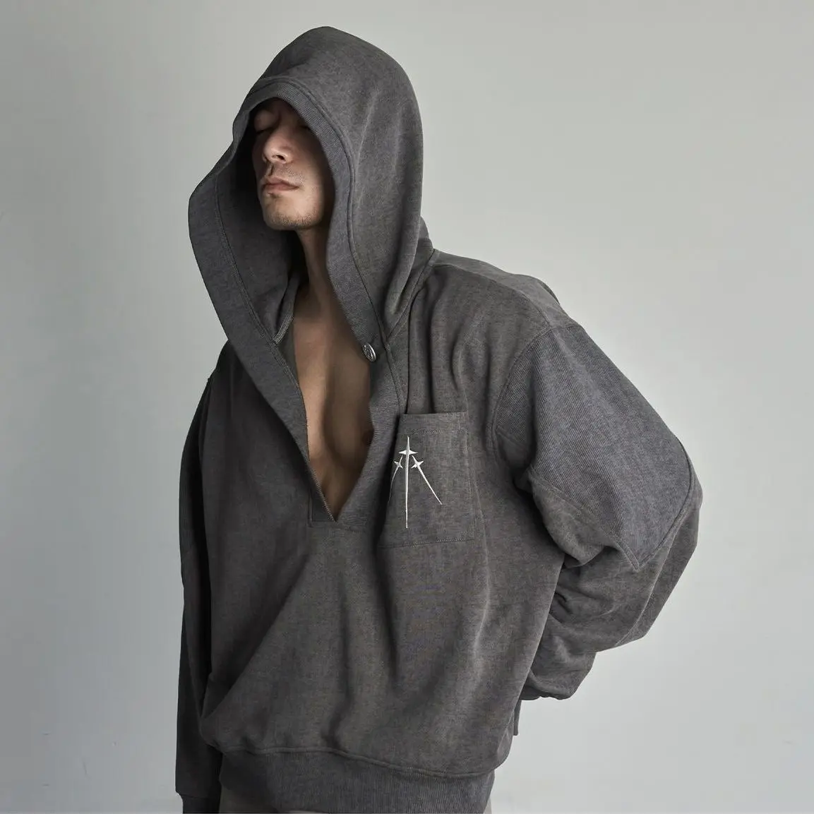 Men Loose Hoodie Sweatshirt Spring and Autumn Hat Sweatshirt Men's Coat Tops Harajuku Hoodies 2023