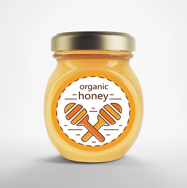 100 Pcs of Honey Jar Label Stickers