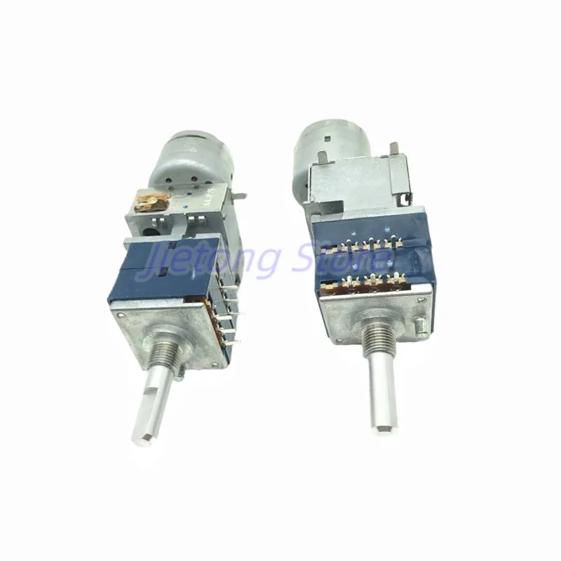 1pc ALPS RK271 Series 5KA/10KA/20KA/50KA/100KA Rotary Potentiometer with Motor Volume HiFi Stereo Audio Amplifier Dual-unit 6Pin multiturn potentiometer rotary potentiometer potentiometer kit trimmer potentiometer adjustable resistor potentiometer knobs electronic components