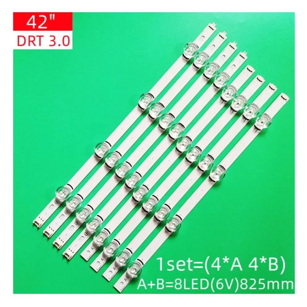 Светодиодная ленсветильник для LG 42LB5800 42LB5700 42LF5610 42LF580V 42LB585V 42LB580V 42LB5800 42LY310CA 42LB563V 42LB561V, 8 шт.
