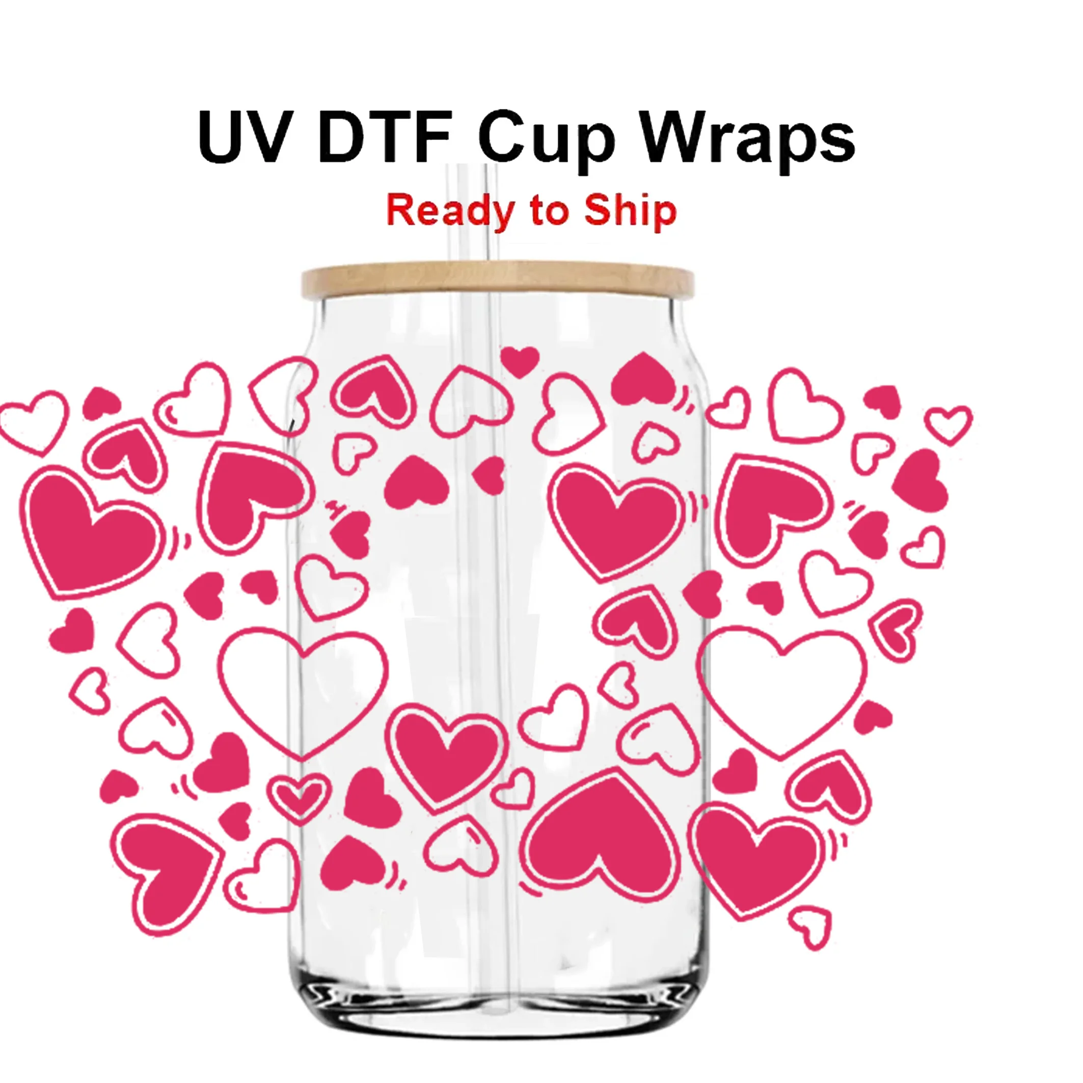 Wholesale Ready To Transfer Uv Dtf Cup Wraps Custom Wraps For 16oz Libbey Glass  Mugs Coffee Cups Tumblers Sticker - AliExpress