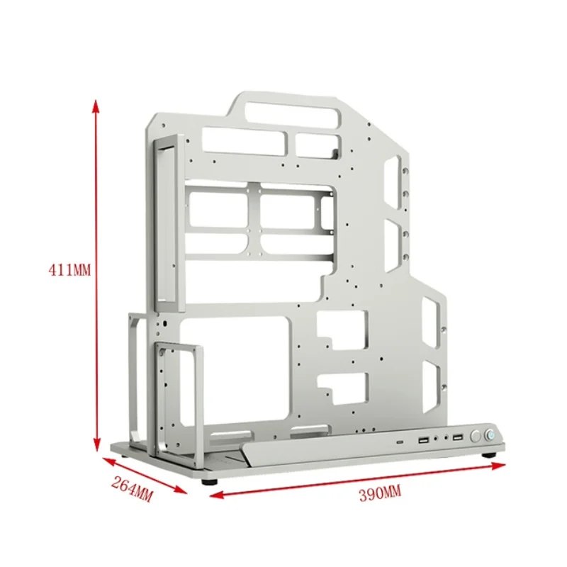 Socooler Computer Case EATX Diy Gaming Computer Pc Case Open Frame Gaming for ATX M-ATX Aviation Aluminum