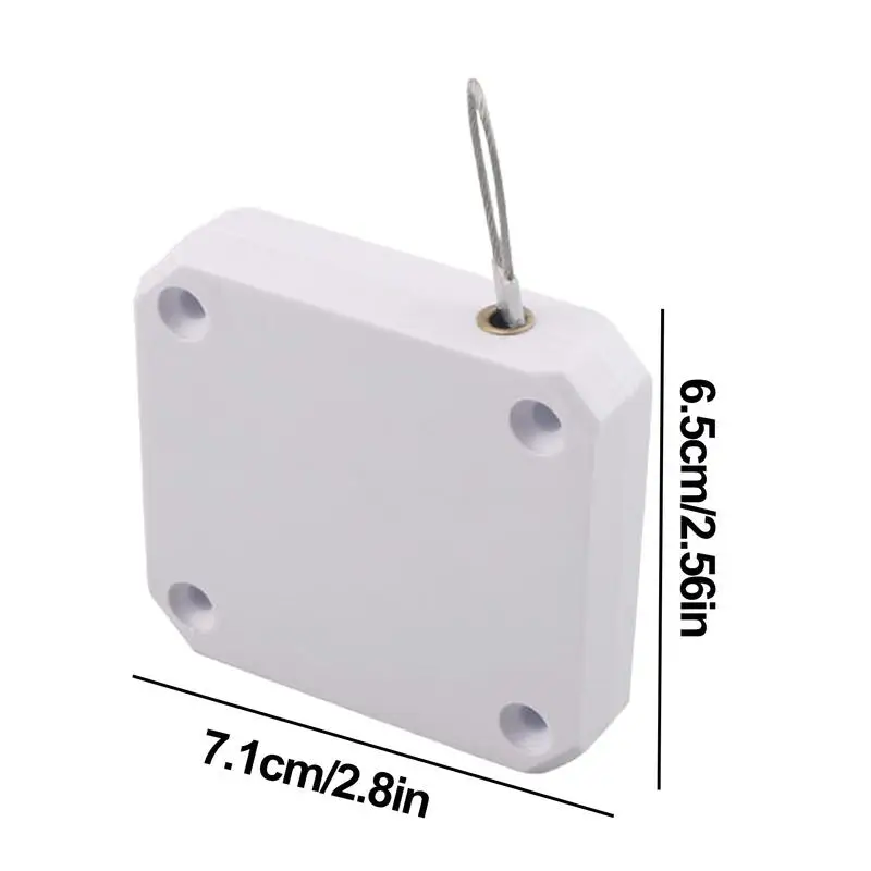 Automatic Sliding Screen Closer No-Punching Retractable Storm Door Closure Tool With 1.2m Steel String For Bathroom