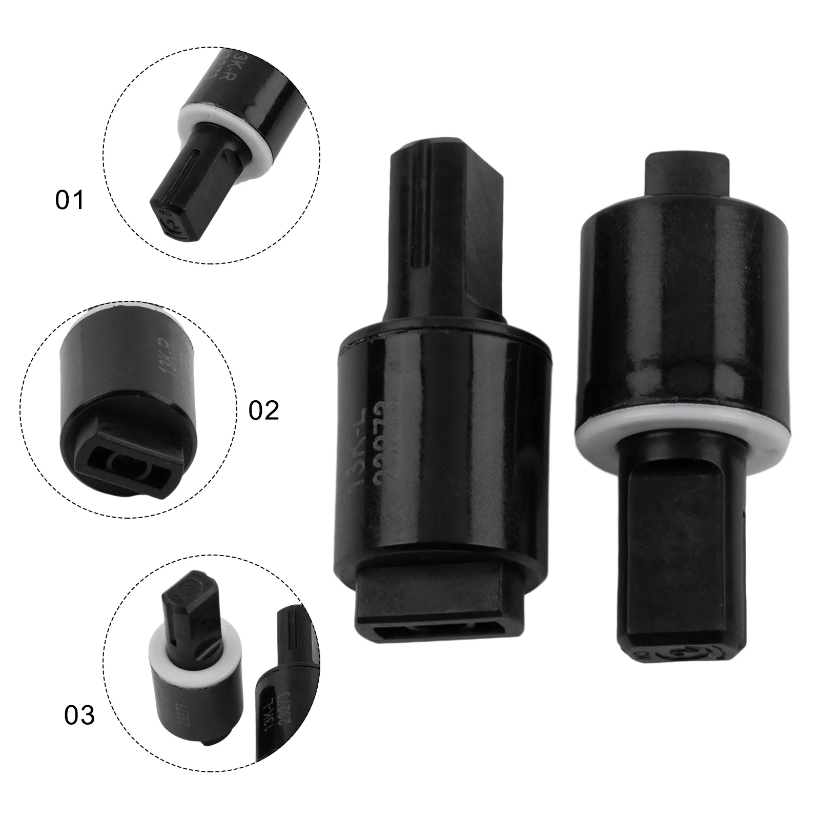 

Rotary Damper Torque Damper Hinges Plastic 2pcs/set Accessories Black For Toilet Seats Useful Brand New High Quality