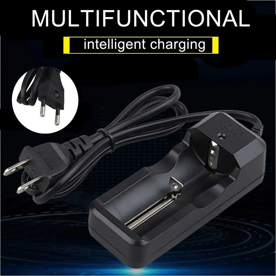 Battery Charger Smart Charger Wired Battery Charger For 14500/16340/18350/18650/26650 European Standard Lithium Batteries