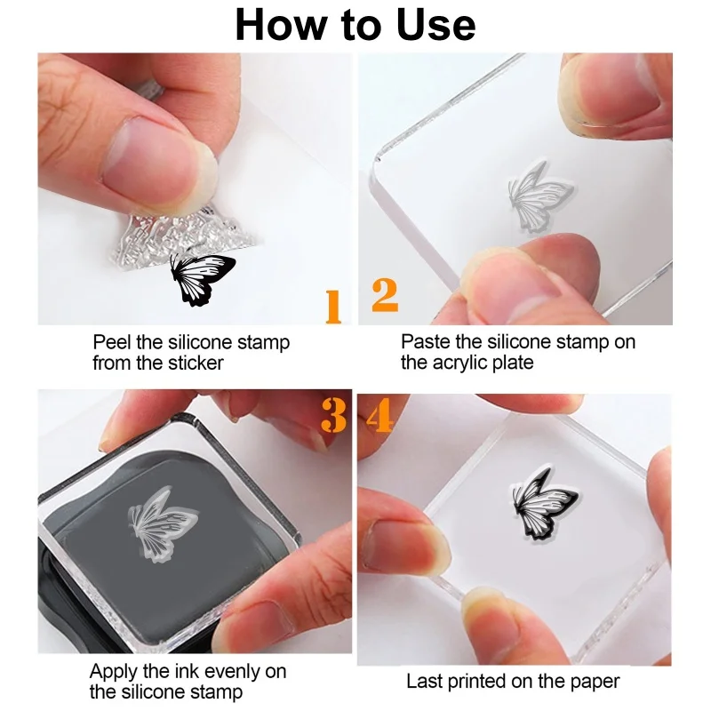 1Sheet Easter Bunny Clear Stamps Rabbit Flower Easter Egg Silicone Rubber Stamp Transparent Seal Stamps Postage Seal Stamp