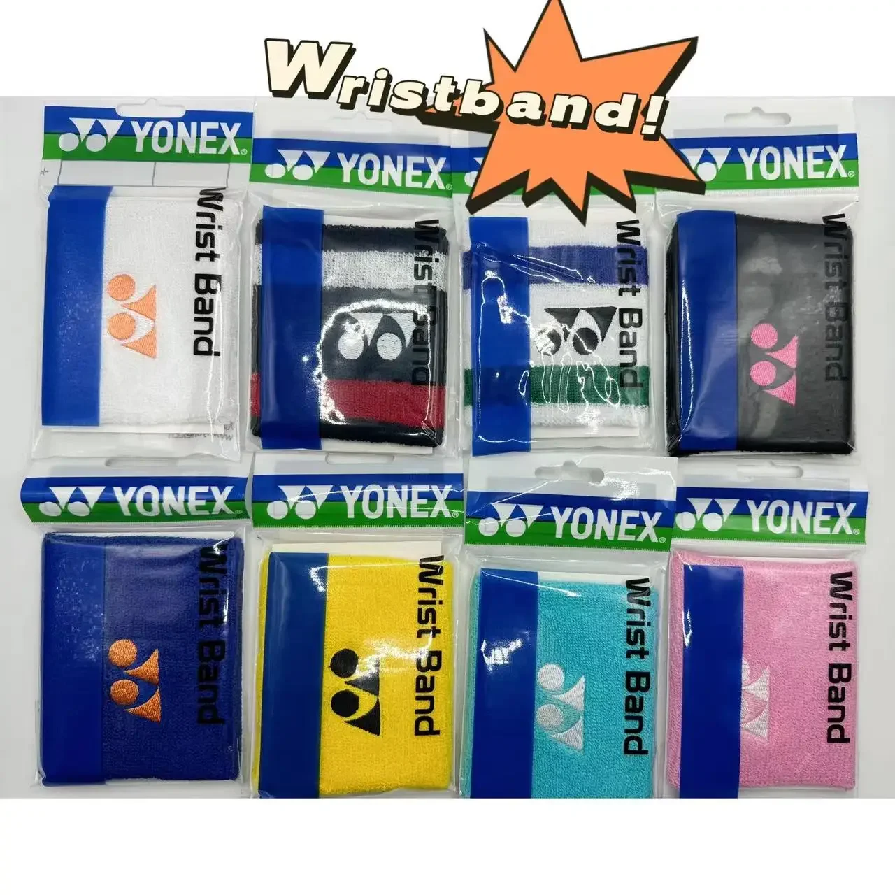 badminton wristband YONEX Badminton Tennis Wristband Classic 75th Anniversary Sports Sweat-absorbent Fitness Anti-sprain Thickened Wrist Protection