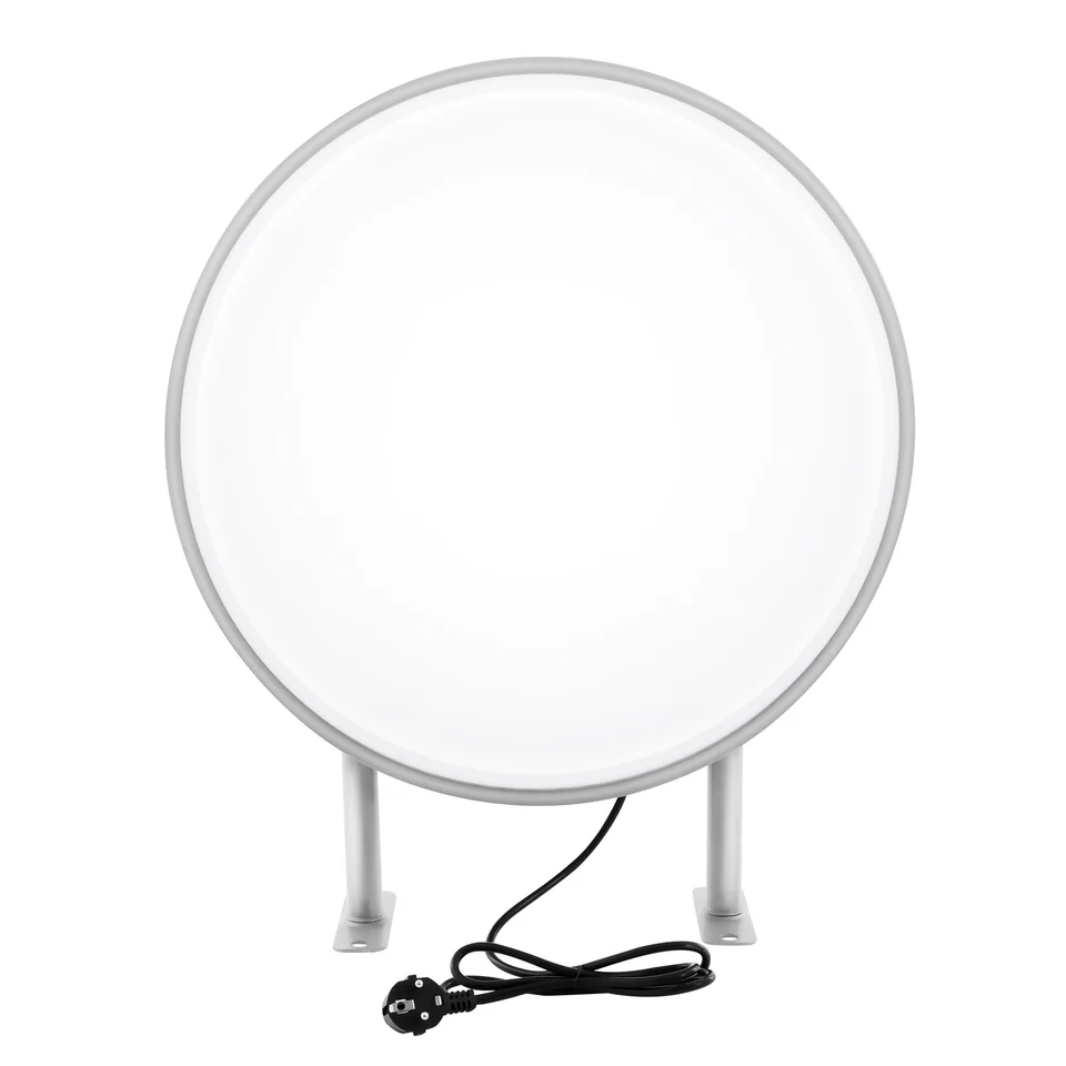 LED Double Sided Round Light Box Signage