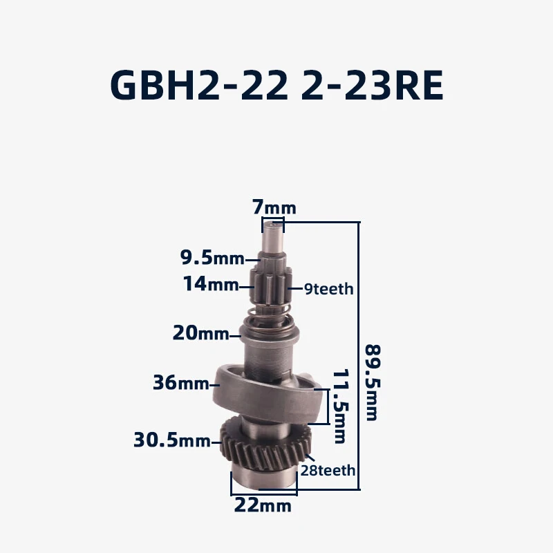 Hammer swing for Bosch GBH2-22 2-23RE Complete set of impact drills Clutch gear set accessories