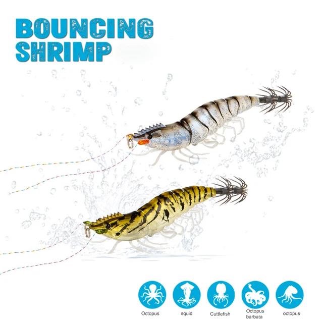 Luminous Shrimp Prawn Tackle Hooks Lure: The Ultimate Saltwater Fishing Bait