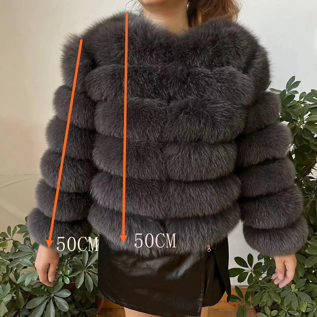 100% natural fur jacket  Real Fur Coat Winter Jacket Women Natural Fox Fur Luxury Fashion 50cm Short Jacket Wholesale Hot 2022 4