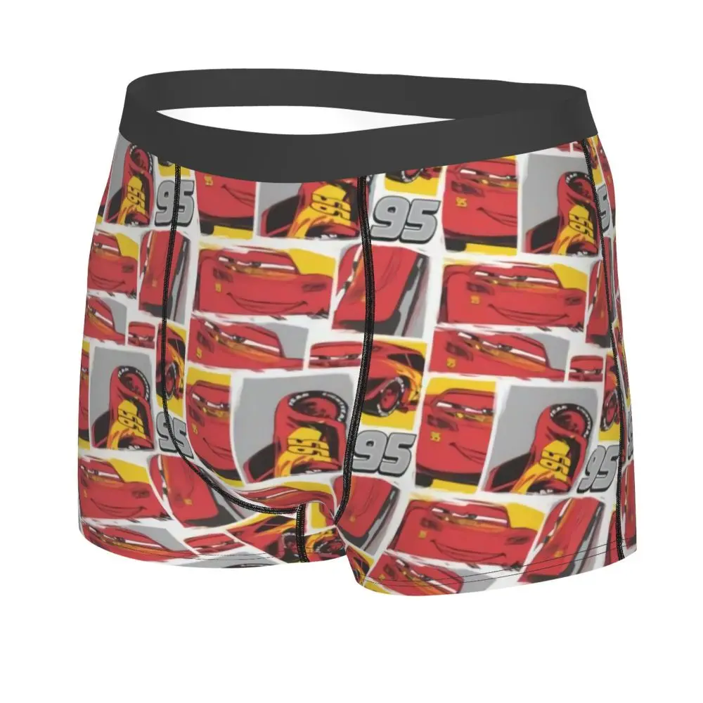 Custom Lightning McQueen Car Collage Boxers Shorts Men's Briefs Underwear Cool Underpants