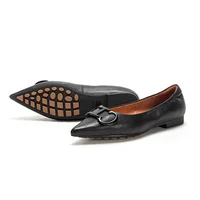 Pointed Toe Design Pure Simple Women's Flat Shoes Wear Comfortable Fashion Solid Women's Casual Shoes Vintage Classic - Image 3