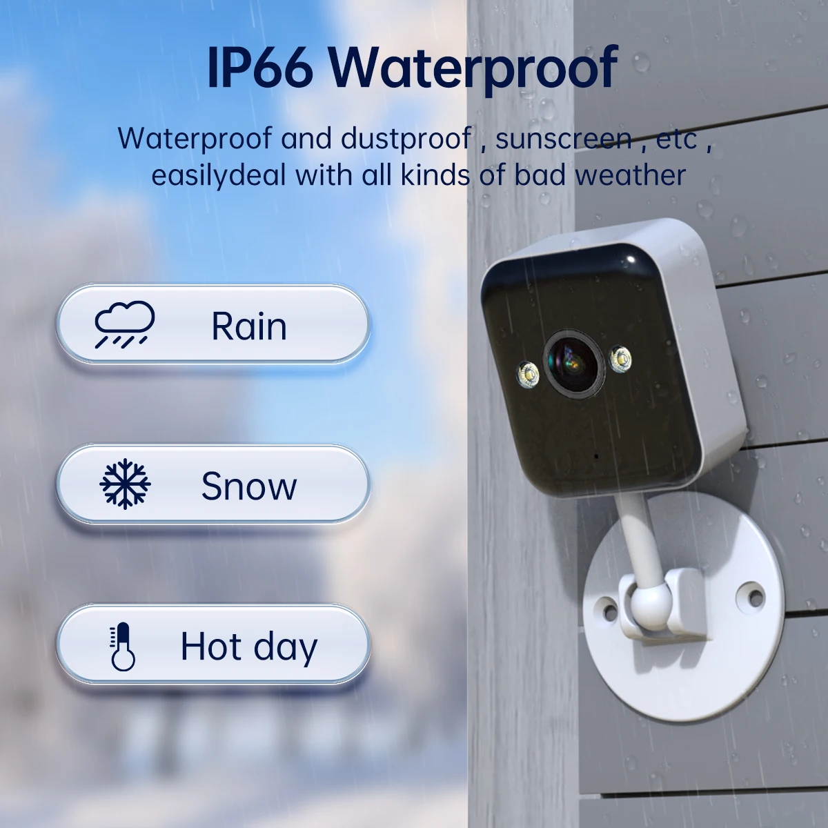1080P Waterproof WiFi IP Camera with Night Vision