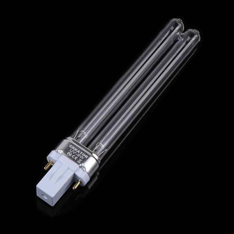 9w Replacement UV Lamp Bulb Spare Tube For Hw-303b 304b 404b Jup-01 Uv Canister Filter Cf400uv Cf500uv G23 2 Pin black light bulbs uv curing lamp uv disinfection lamp uv sterilization lamp uv phototherapy lamp