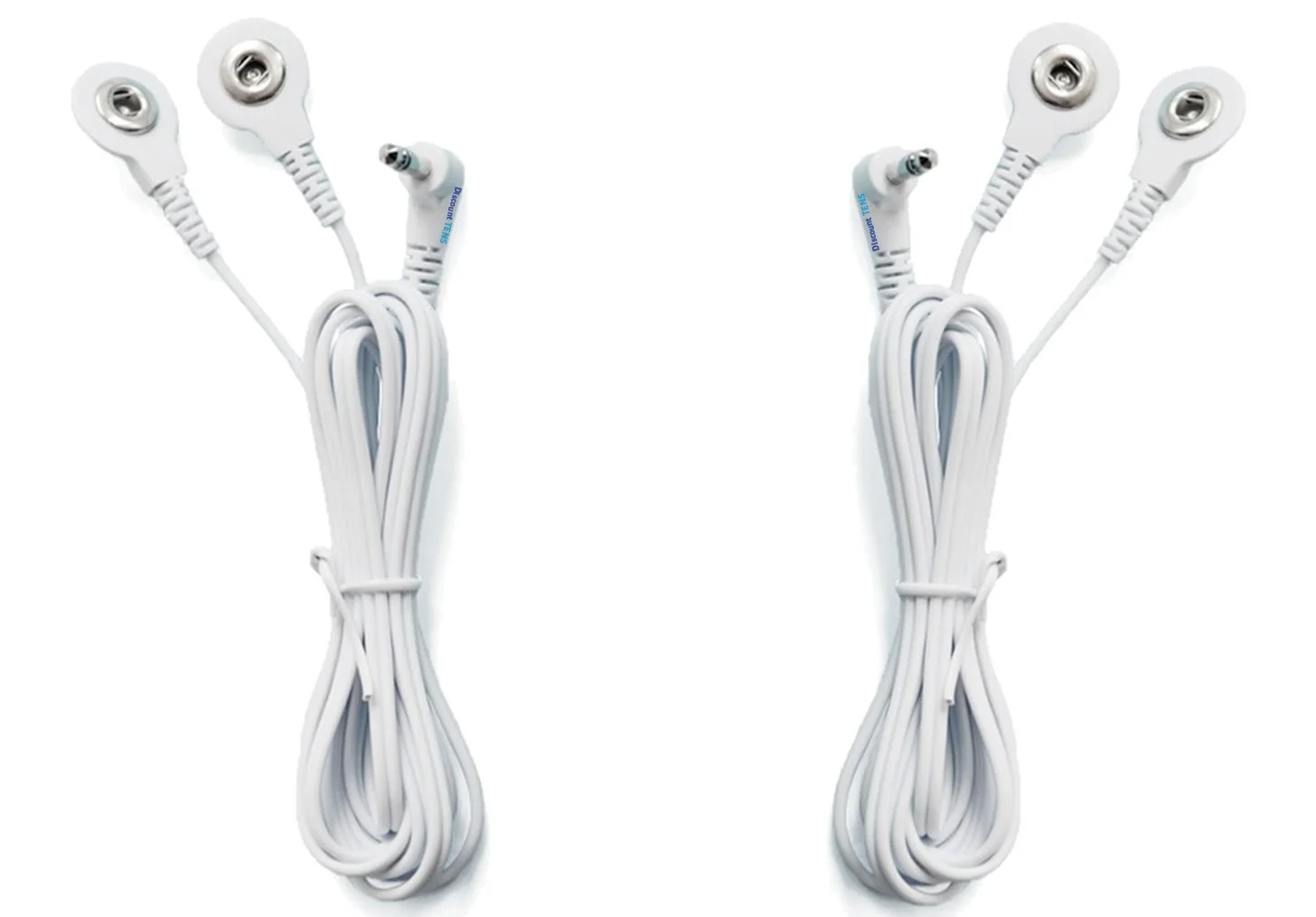 2 Way Electrode Wire Button Cable For EMS Muscle Stimulator Electrode Pads TENS Unit Massage Machine Lead Wires Cables