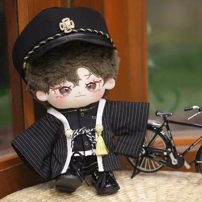 Handmade Limited 3pc 20cm Doll Clothes School Uniforms Japanese Style Teenagers Hat Shirt Coat Pants Doll Outfits Gift 2