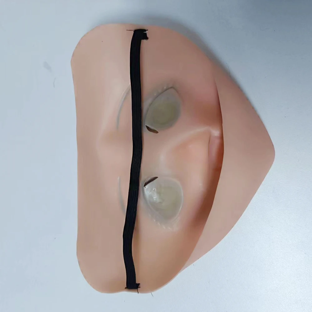 Sexy Cute Big Eyes Loli Latex Eye mask Face mask Halloween mask Party masks Masquerade mask 3d printed mask 3d face masks Horror mask Superhero mask Lace masquerade mask Anime Cosplay Kigurumi Half Face Mask Cartoon Character Lolita Comic-con Carnival Costume