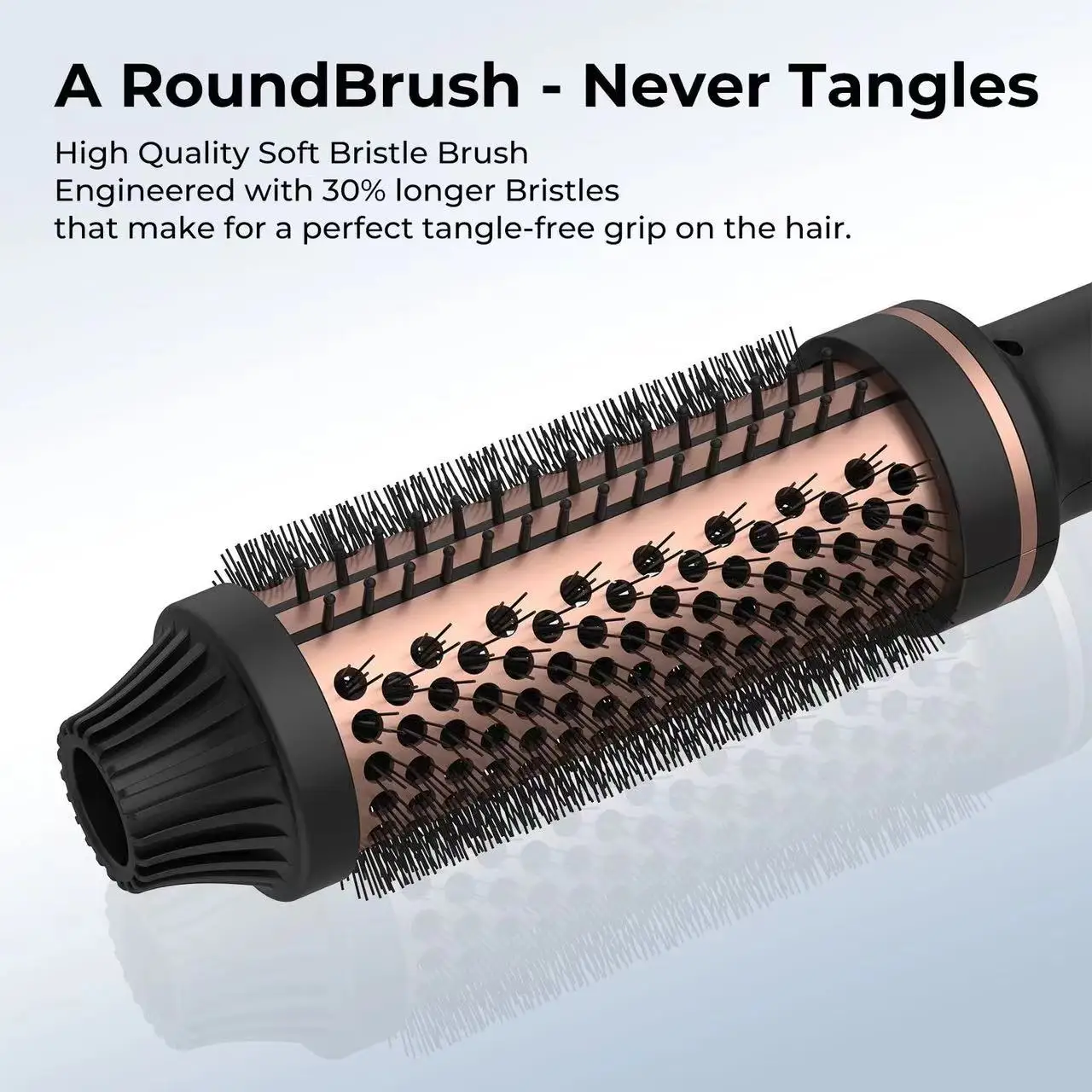 Hair Curler Double PTC Hair Curler Fast Heating 38MM Thermal Brush Ceramic Heated Hair Curling Comb Ionic Straightener Brush For Travel